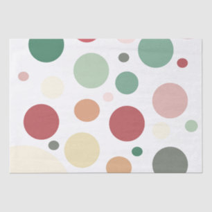 Papel De Seda Pastel Large Poka-Dot Design