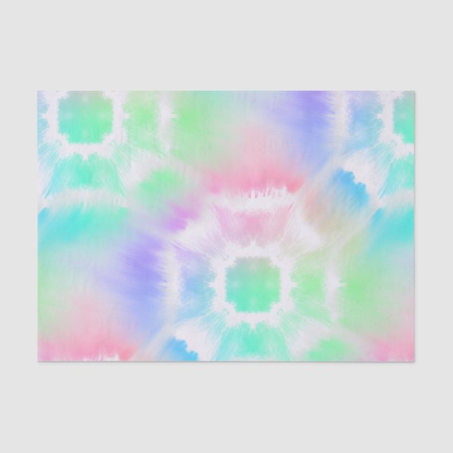 Papel De Seda Pastel Tie Dye (Frente )