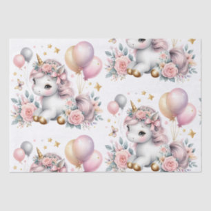 Papel De Seda Pastel Unicorn