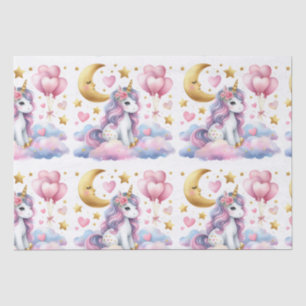 Papel De Seda Pastel Unicorn