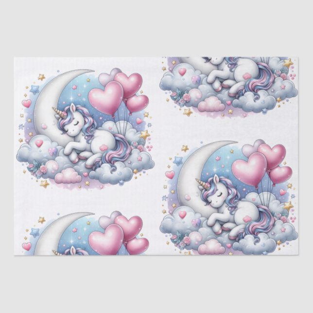 Papel De Seda Pastel Unicorn (Frente )