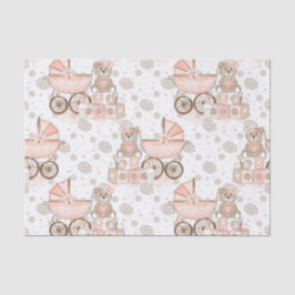 PAPEL DE SEDA PASTEL WATERCOLOR PINK BABY GIRL BLOCKS