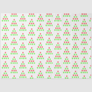 Papel De Seda Pata de Natal - padrão design verde-vermelho