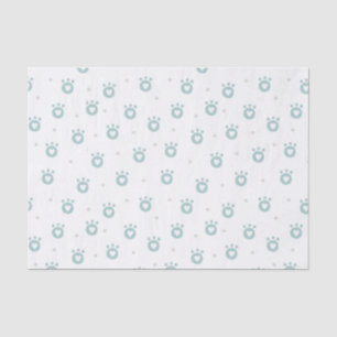 Papel De Seda Patas bonitos do animal de estimação com o lenç