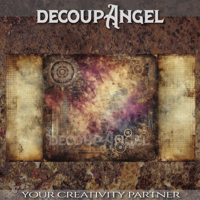 Papel De Seda Patina Steampunk #3 Decoupage (Criador carregado)