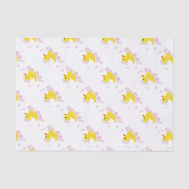 Papel De Seda Pato em Bolhas Rosa (Frente )