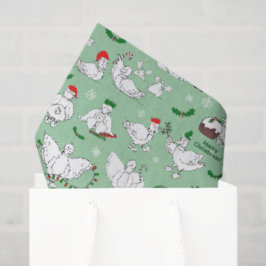Papel De Seda Patos de Natal Festivos