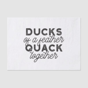 Papel De Seda Patos Engraçados Bonitos Cotação II