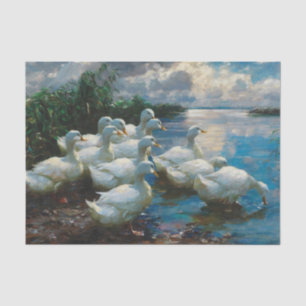 Papel De Seda Patos junto a um Lago por Alexander Koester