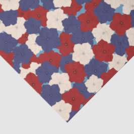Papel De Seda Patriotic Petunias