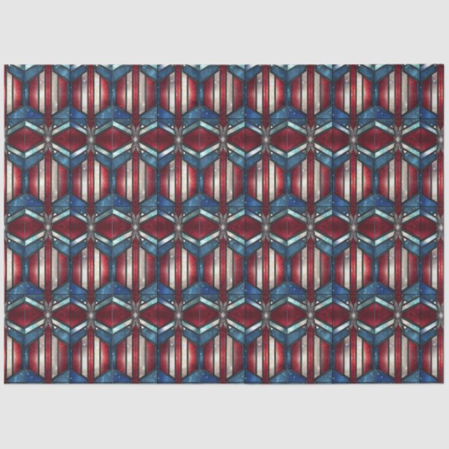 Papel De Seda Patriotic Prism Mosaic (Frente )