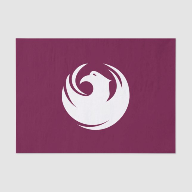 Papel De Seda Patriotic tissue paper with flag of Phoenix City (Frente )