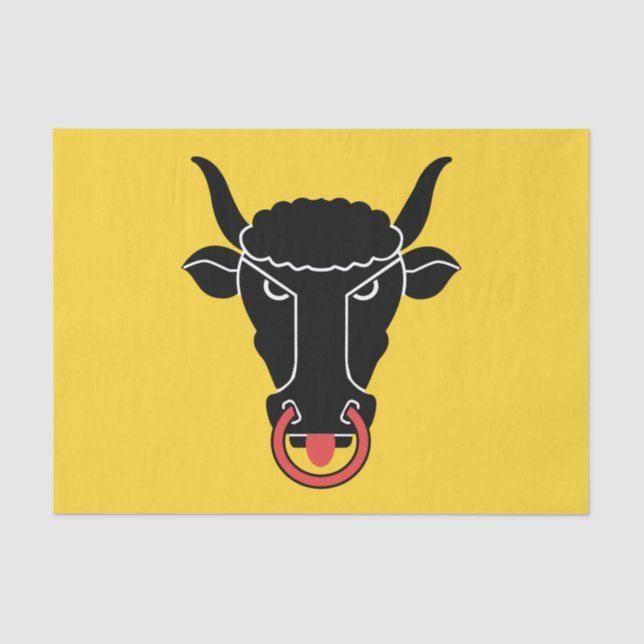 Papel De Seda Patriotic tissue paper with flag of Uri canton (Frente )