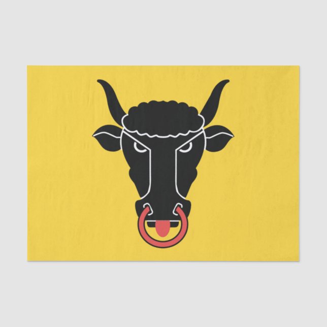 Papel de seda patriótico com a bandeira do cantão  (Frente )