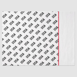 Papel De Seda Patriótico EUA Padrão Dois Tone Olimpiadas Esporte