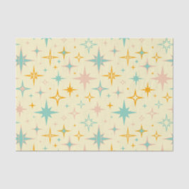 Papel De Seda Pattern of colorful retro stars
