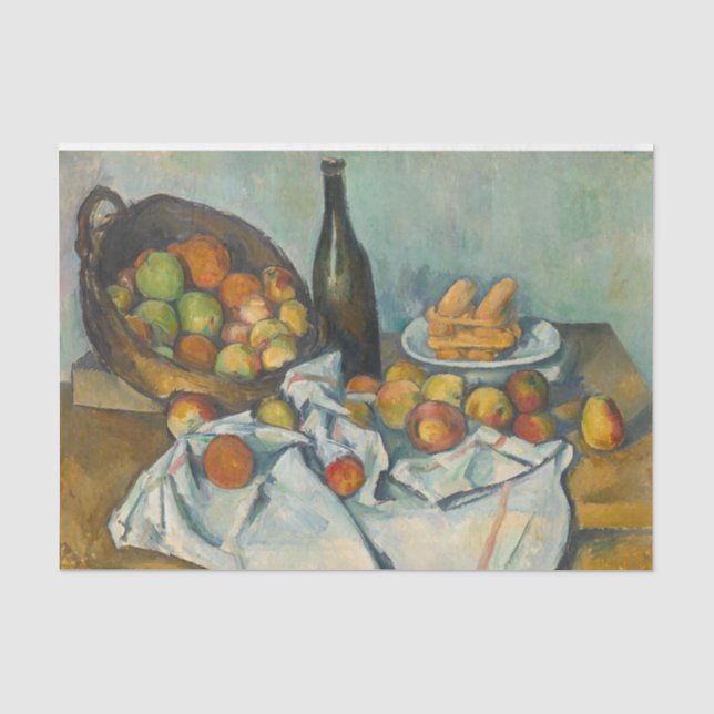 Papel De Seda Paul Cezanne - A Cesta de Maçãs (Frente )