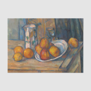 Papel De Seda Paul Cezanne - A Vida Estática com Jug de Leite e