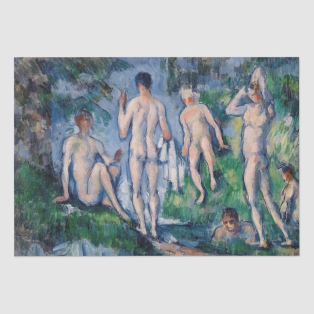 Papel De Seda Paul Cezanne - Grupo dos Bathers (Frente )