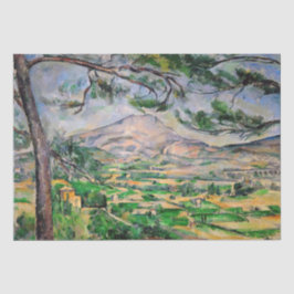 Papel De Seda Paul Cezanne - Mont Sainte-Victoire e pinheiro Gra