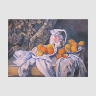 Papel De Seda Paul Cezanne - Natureza-Morta com uma Cortina