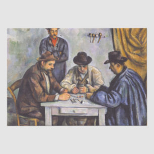Papel De Seda Paul Cezanne - Os Jogadores De Cartão