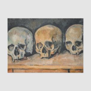 Papel De Seda Paul Cezanne - Os Três Crânios
