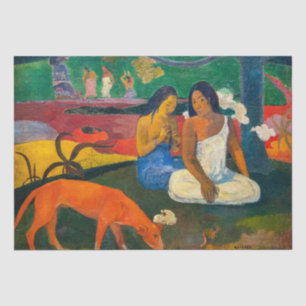 Papel De Seda Paul Gauguin - Árearea / O Cachorro Vermelho
