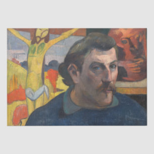 Papel De Seda Paul Gauguin - Autorretrato com Cristo Amarelo