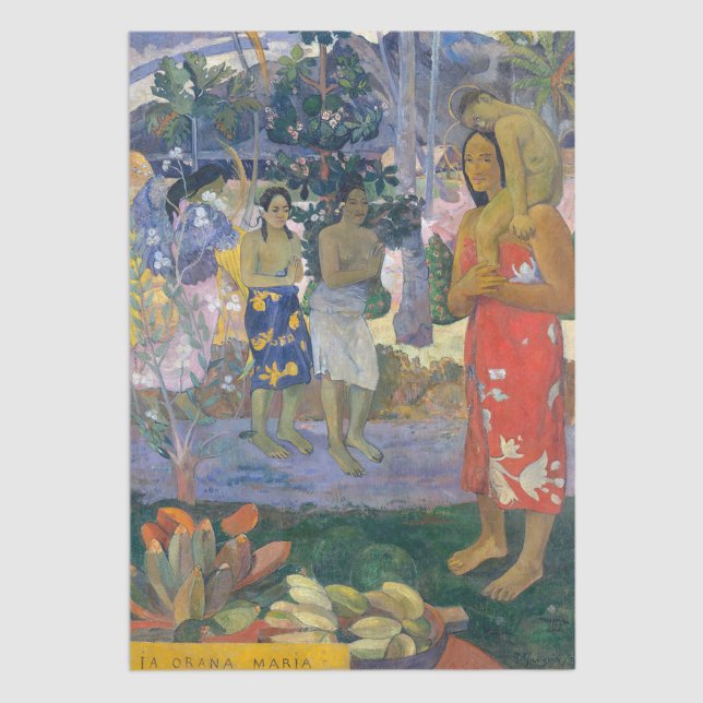 Papel De Seda Paul Gauguin - Ave Mary / Ia Orana Maria (Criador carregado)