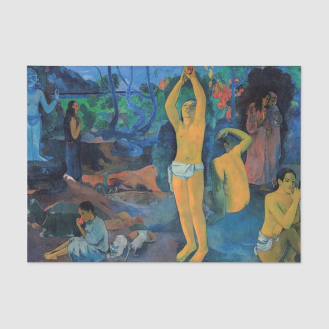 Papel De Seda Paul Gauguin - De Onde Vimos? (Frente )