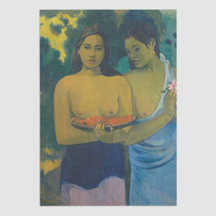 Papel De Seda Paul Gauguin - Duas Mulheres Tahitianas