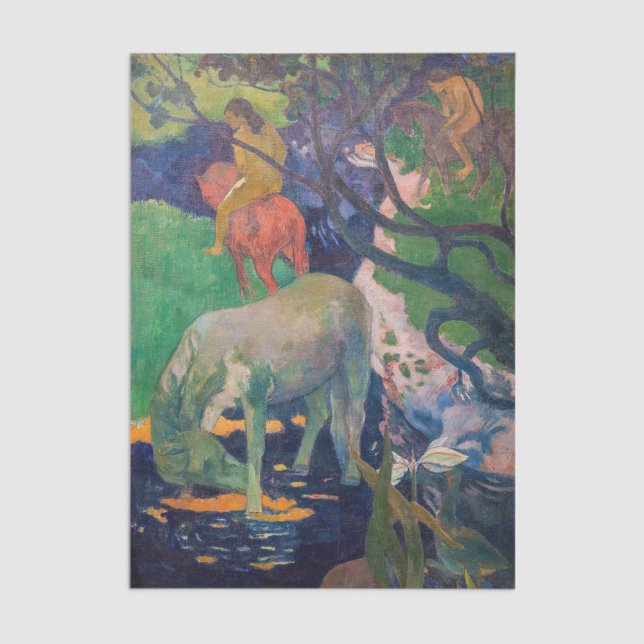 Papel De Seda Paul Gauguin - O Cavalo Branco (Criador carregado)