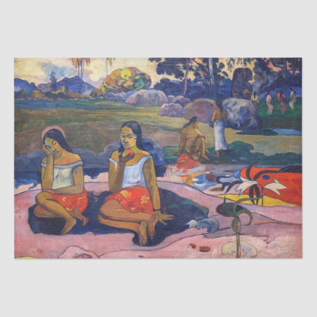 Papel De Seda Paul Gauguin - Primavera sagrado, sonhos doces (Frente )