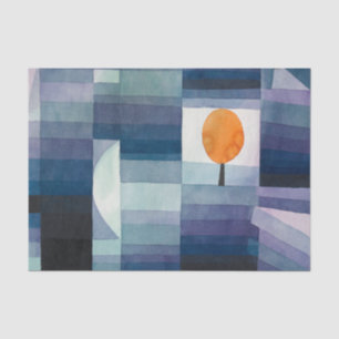 Papel De Seda Paul Klee Precursor do Outono Azul Moderno Abstrat