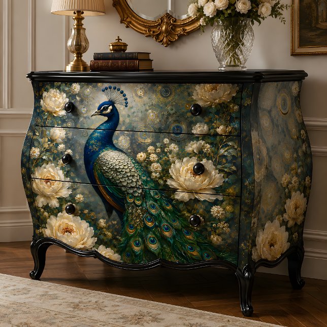 Papel De Seda Pavão de Rosa Branca Decoupage (Criador carregado)