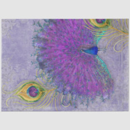 Papel De Seda Pavão Desentupir Lavanda Roxo