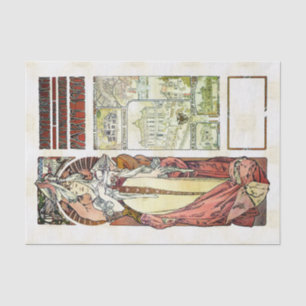 Papel De Seda Pavilhão do austríaco de Alfons Mucha 1900