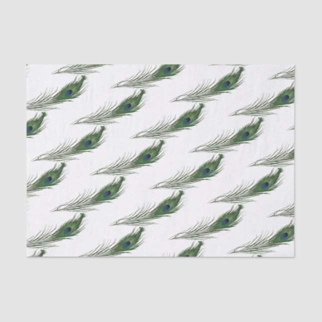 Papel De Seda Pavock Feather Patternado | Temas (Frente )