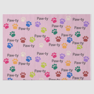 Papel De Seda Pawty dog aniversario pawty gith giwty