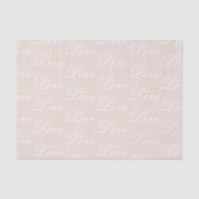 Papel De Seda Peach Blush Love Sempre Casamento (Frente )