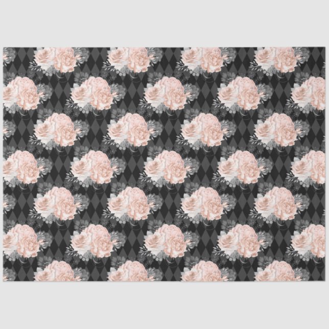 Papel De Seda Peach e Silver Series Design 12 (Frente )