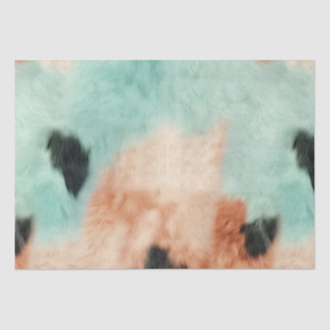 Papel De Seda Peach Mint Cream Cowhide (Frente )