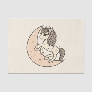 Papel De Seda Peachy Blush Rosa Celestial Lua Chá de Bebê