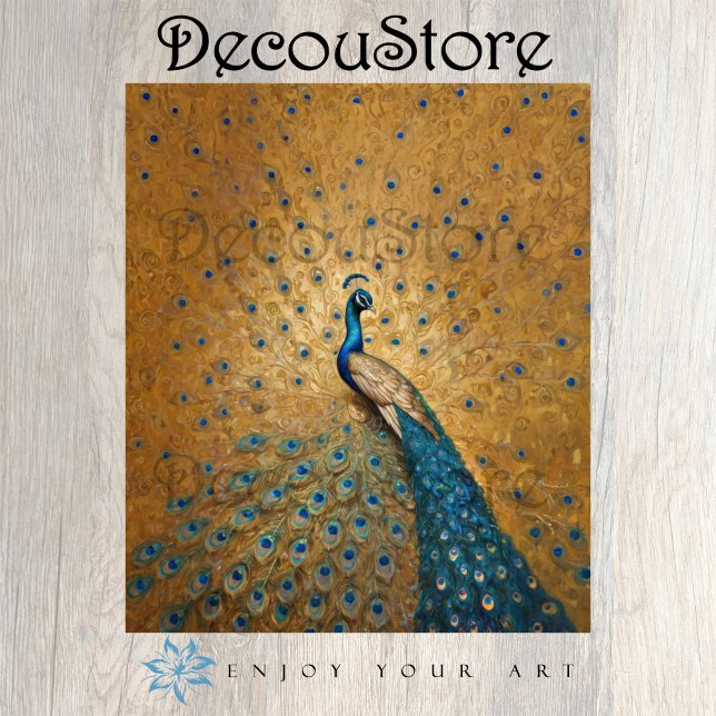 Papel De Seda Peacock do ouro - Página de dissociação inspirada  (Criador carregado)