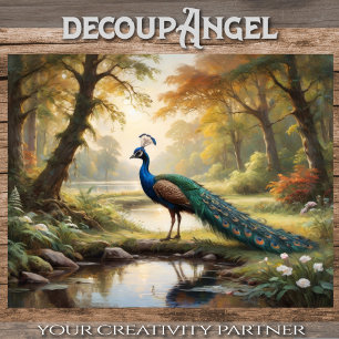 Papel De Seda Peacock em Esplendor Natural - Desligamento -