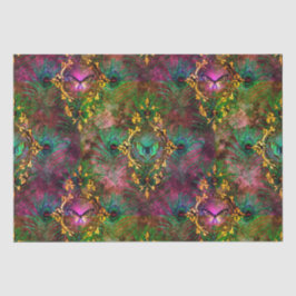 Papel De Seda Peacock feather vitoriana elegante roxo