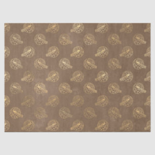 Papel De Seda Peacocks de Ornamentado Dourado na página de diss