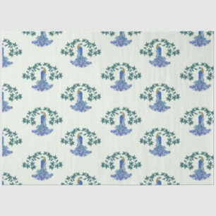 Papel De Seda Peacocks Ornamentais