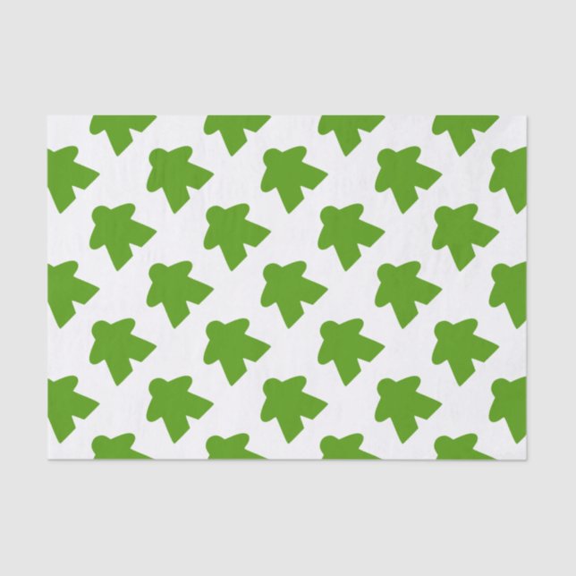 Papel De Seda Peça de Jogo de Conselho Verde (Frente )